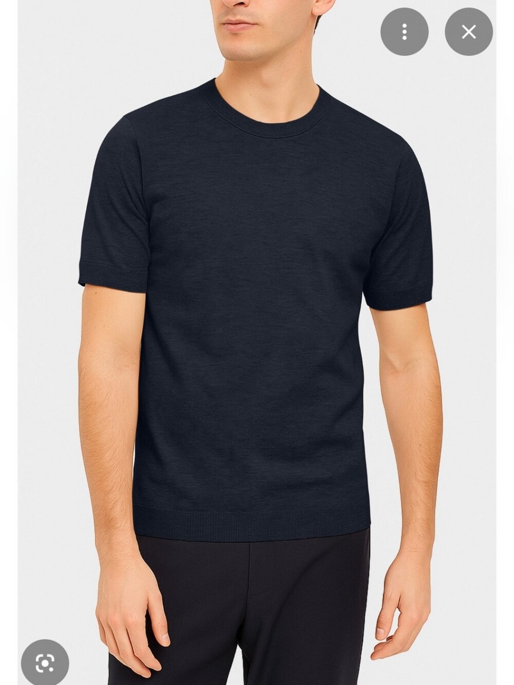 Ministry of Supply T-Shirt Mens Med Black Good Moisture-Wicking Crew Neck